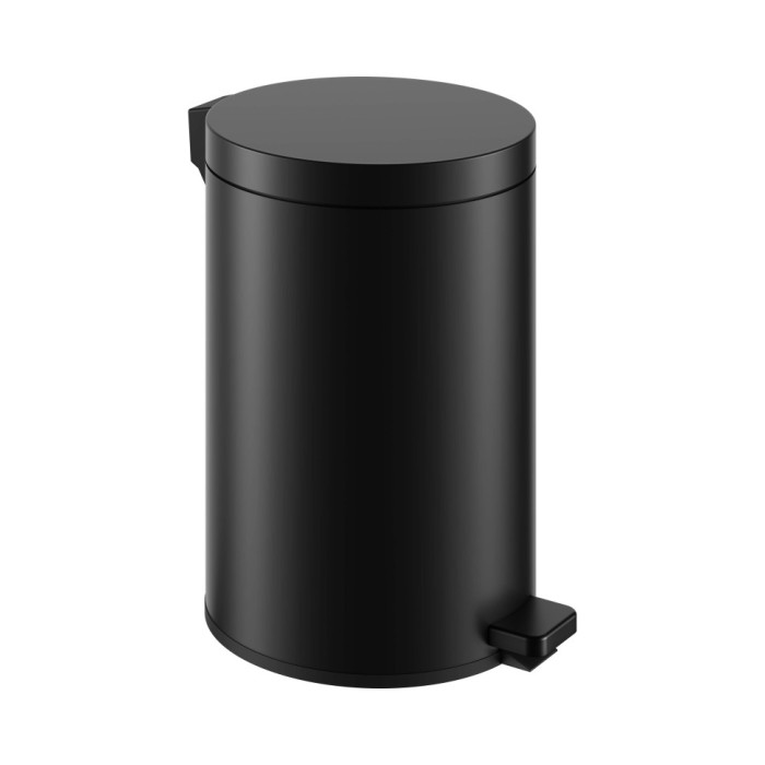 Keuco ведро для мусора с крышкой 5 л, plan, черный матовый арт. 04988 370000