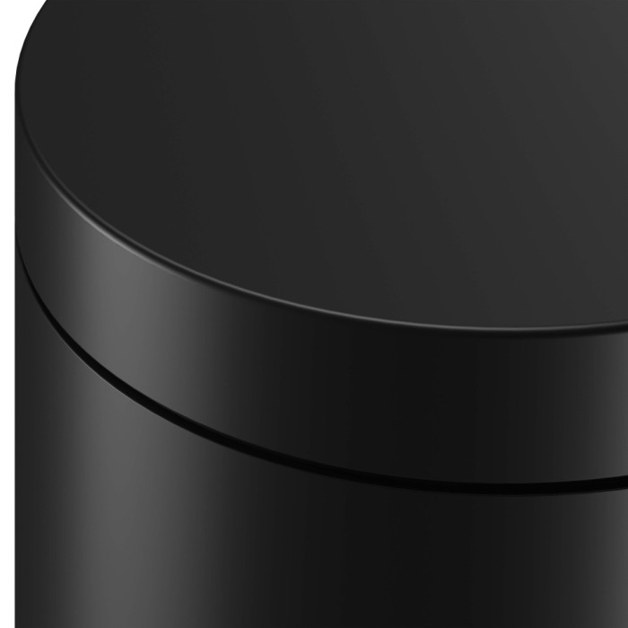 Keuco ведро для мусора с крышкой 5 л, plan, черный матовый арт. 04988 370000