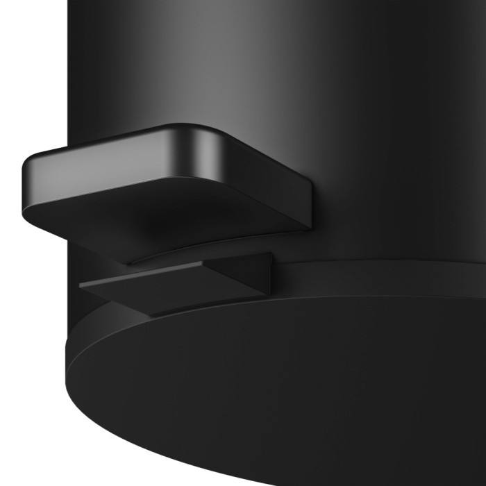 Keuco ведро для мусора с крышкой 5 л, plan, черный матовый арт. 04988 370000