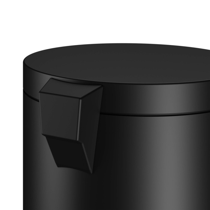 Keuco ведро для мусора с крышкой 5 л, plan, черный матовый арт. 04988 370000