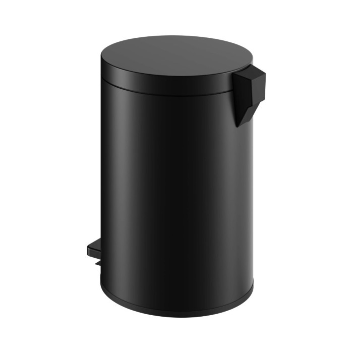 Keuco ведро для мусора с крышкой 5 л, plan, черный матовый арт. 04988 370000