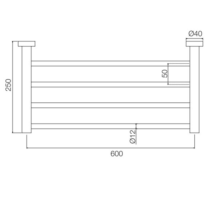 Fima Carlo Frattini полотенцережатель-полка 60см., подвесной, rotola, хром арт. f6002/3cr