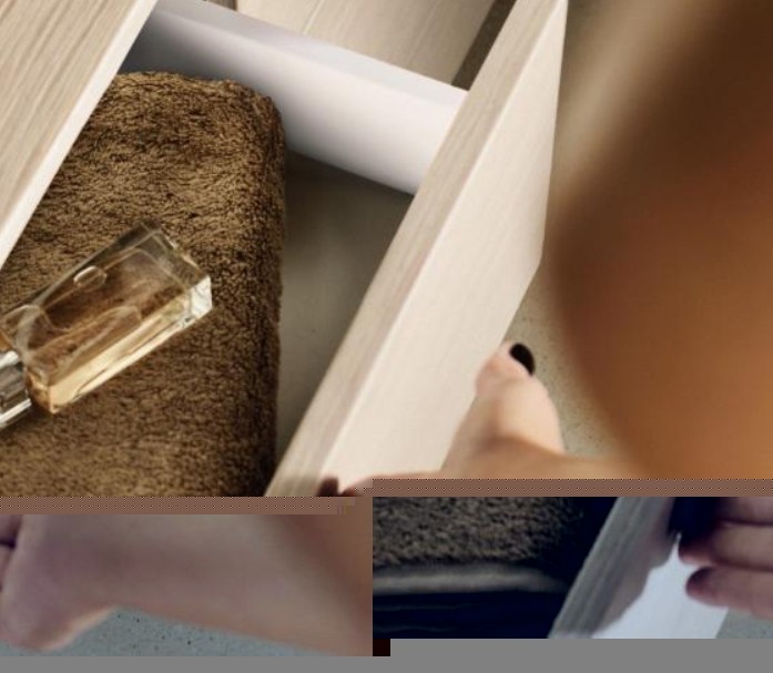 Keuco тумба подвесная под раковину с отверстием под смеситель, с двумя выдвижными фронтами, edition 400, антрацит арт. 31573 390100