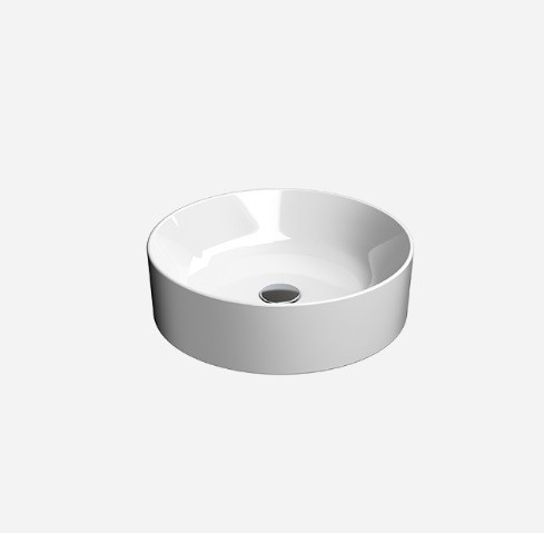 GSI Раковина накладная 40х40х13 см, extraglaze, санфаянс, Kube-x - 942611