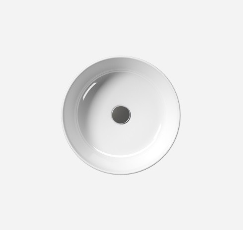 GSI Раковина накладная 40х40х13 см, extraglaze, санфаянс, Kube-x - 942611