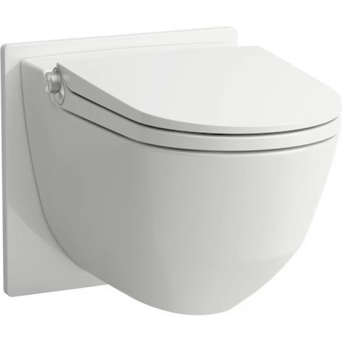 LAUFEN унитаз подвесной безободковый с пультом дистанционного управления, CLEANET RIVA - 8.2069.1.400.000.1