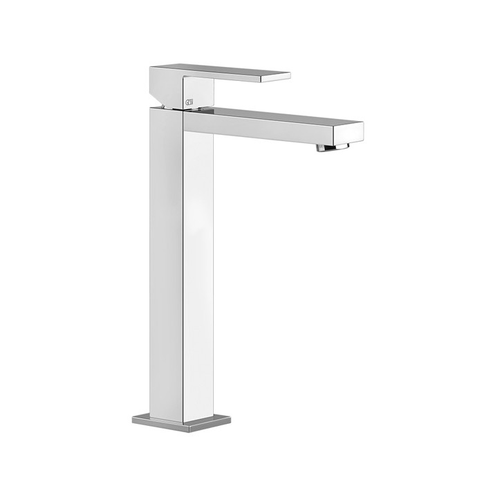 Gessi Смеситель для раковины с высоким изливом 128мм, Rettangolo, 11922#031 цвет: хром