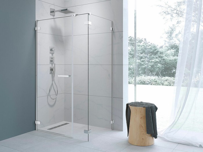 Radaway душевая стенка 75 профиль хром стекло прозрачное, Arta - 386108-03-01