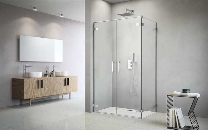 Radaway душевая стенка 75 профиль хром стекло прозрачное, Arta - 386108-03-01