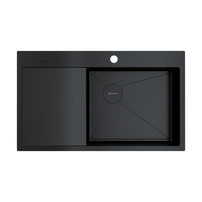 Omoikiri кухонная мойка Akisame 86-R Side, графит арт. 4997044