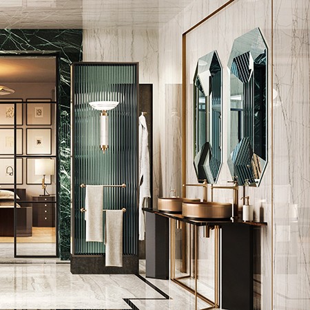 Gessi Смеситель для раковины на 1 отверстие, однорычажный, высокий, в комплекте с донным клапаном, Venti20, 65003#710 цвет: brass pvd