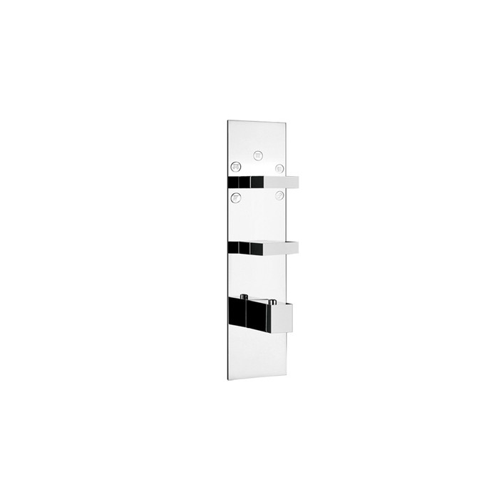 Gessi Встраиваемый термостатический смеситель, подключение на 3/4”, с 5ю выходами и селектором, Rettangolo, 43032#031 цвет: хром