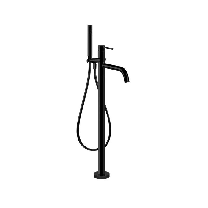 Gessi Смеситель для ванны, напольный, с душевой лейкой, Emporio Via tortona, 24943#299 цвет: black xl