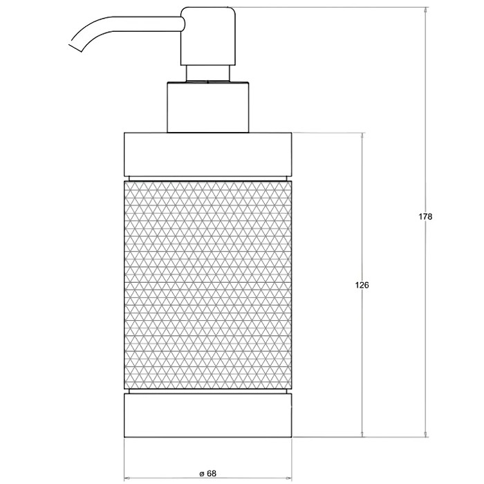 Дозатор для жидкого мыла, настольный, Bertocci Officina 01, золото арт. 127 7548 5050