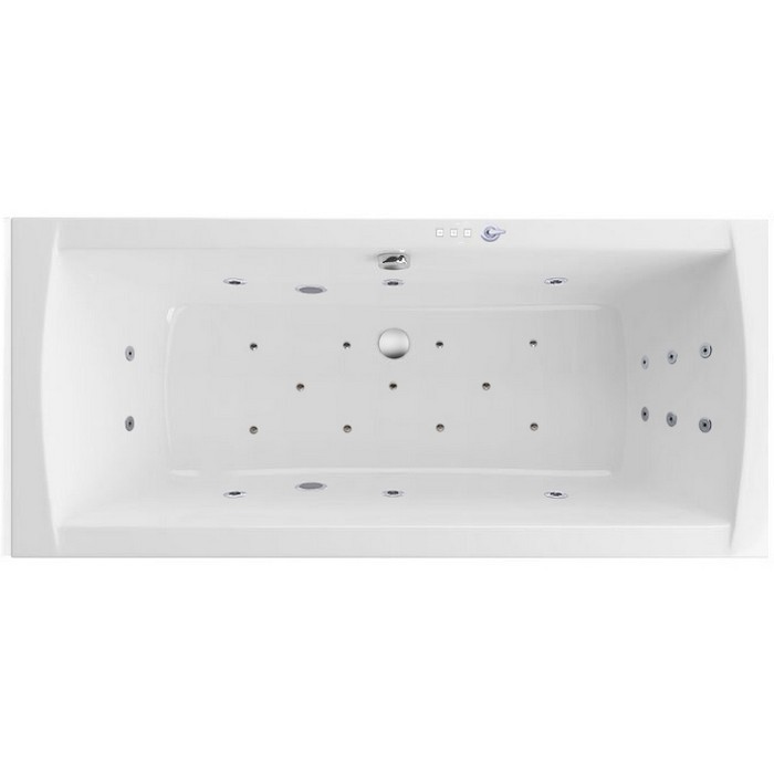 Встраиваемая ванна lux 180x80 ultra, Excellent Aquaria, хром арт. WAEX.AQU18.ULTRA.CR