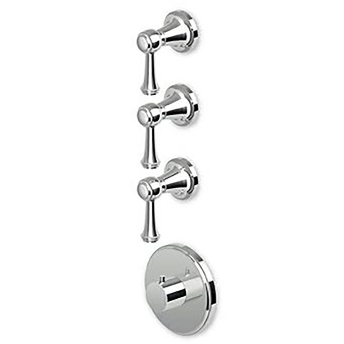 Zucchetti встроенный смеситель термостатический, 1/2”, с 3 запорными клапанами, agora classic, хром арт. zal661 r97822