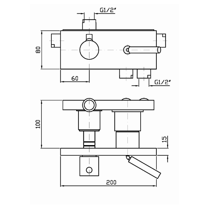 Zucchetti встроенный однорычажный смеситель для ванны, 3-х канальный, pan, хром арт. zp8119 r99692
