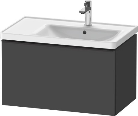 Duravit тумба подвесная под раковину 784 мм х 452 мм, d-neo, de425504949 цвет: графит матовый