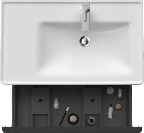 Duravit тумба подвесная под раковину 784 мм х 452 мм, d-neo, de425504949 цвет: графит матовый