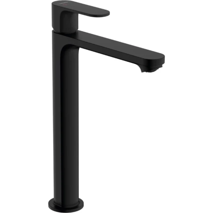 Hansgrohe смеситель для раковины с донным клапаном coolstart, Rebris S, черный арт. 72580670