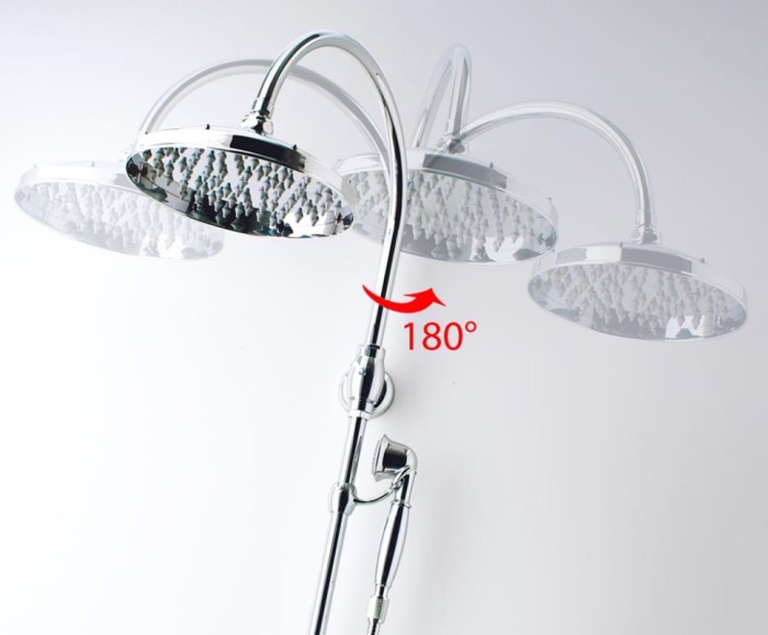 Bossini душевая стойка retr? column monocomando из лауни, retro, хром арт. l01506.030