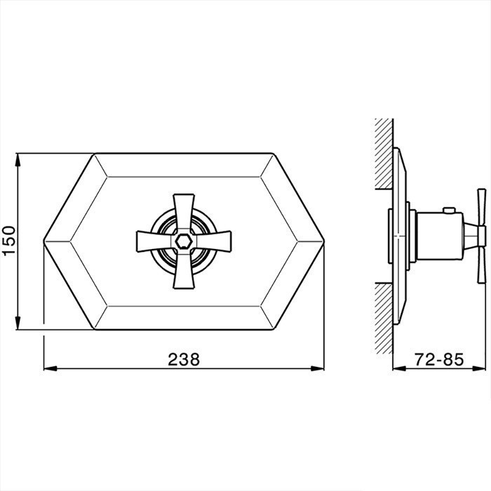 Cisal термостат для душа - внешняя часть cx0072007e cherie cisal, цвет: розовое золото | черный матовый