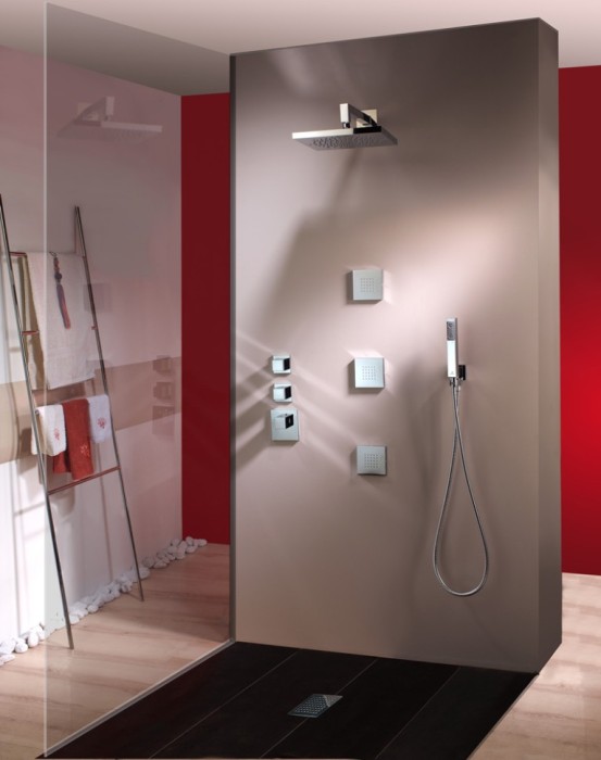 Bossini верхний душ с кронштейном, cube, хром арт. h60715g.030