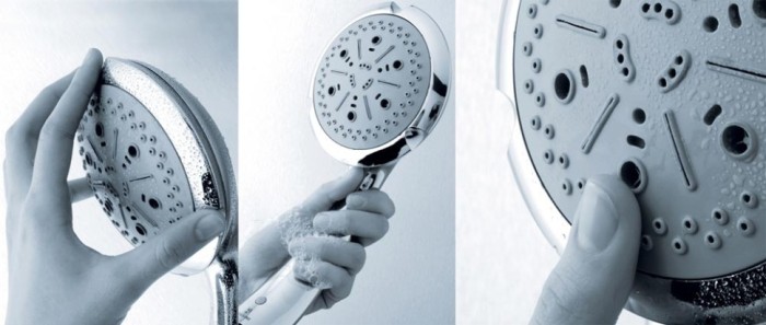 Bossini лейка для душа 4 режима, ocean, хром арт. b00102.030