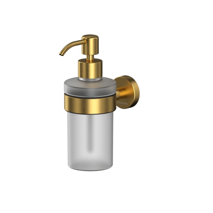 Дозатор для жидкого мыла подвесной, Whitecross Ergo gold brushed, брашированное золото арт. ER2240GLB