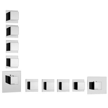 Bossini смеситель для ванны с душем, cube, хром арт. z032208.030