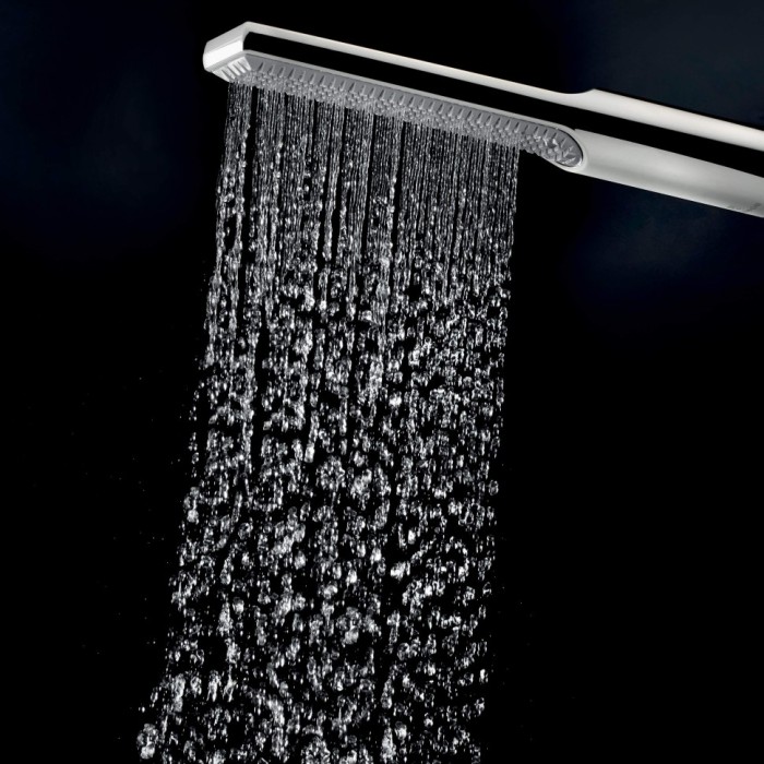 Bossini ручной душ - палочка один режим, c easy-clean, apice, черный арт. b00910.073