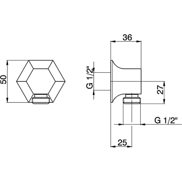 Cisal шланговое подсоединение, ce01700024 cherie, цвет: gold