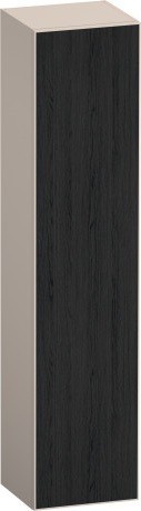 Duravit шкаф-пенал высокий петли справа 360 мм х 400 мм х 1760 мм, zencha, ze1352r16830000 цвет: чёрное стекло/серо-коричневый суперматовый