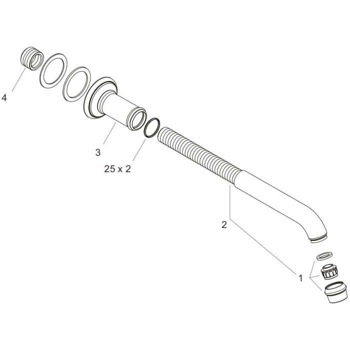 AXOR излив для ванной, Montreux, черный арт. 16541340