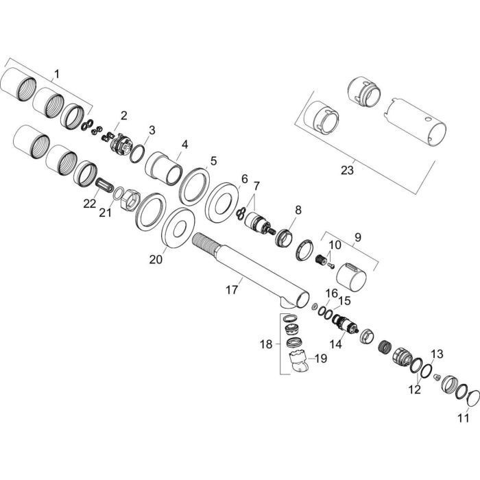 AXOR смеситель для раковины, Uno, полированный черный хром арт. 45113330