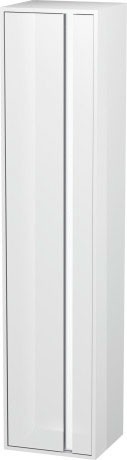 Duravit шкаф высокий левый, с полками, ketho, kt1255l2222 цвет: белый глянцевый