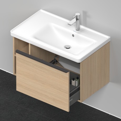 Duravit тумба подвесная под раковину 784 мм х 452 мм, d-neo, de425703030 цвет: натуральный дуб