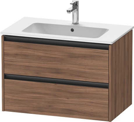 Duravit тумба подвесная под раковину 480 мм х 810 мм х 550 мм, ketho.2, k25263079790000 цвет: орех натуральный