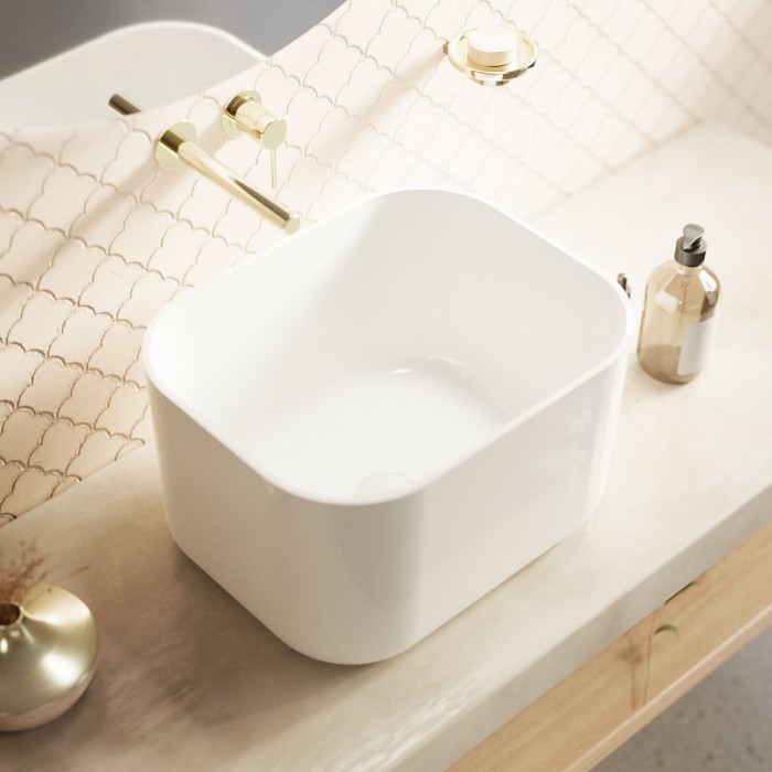 Раковина, накладная 50x40, Whitecross Lazurit, белый глянец арт. 0713.050040.100