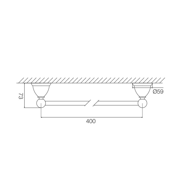 Fima Carlo Frattini полотенцедержатель 40см., подвесной, accessori, золото арт. f6040/40or