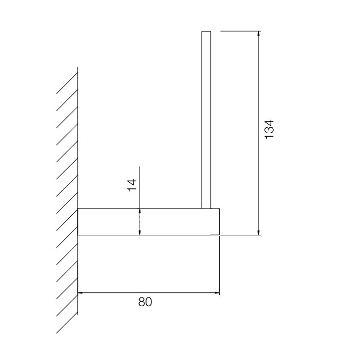 Fima Carlo Frattini запасной держатель для туалетной бумаги, подвесной, quadra, хром арт. f6025/2cr