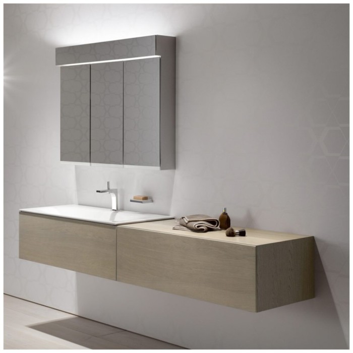 Keuco тумба боковая подвесная с одним выдвижным фронтом, edition 11, трюфель арт. 31324 140000