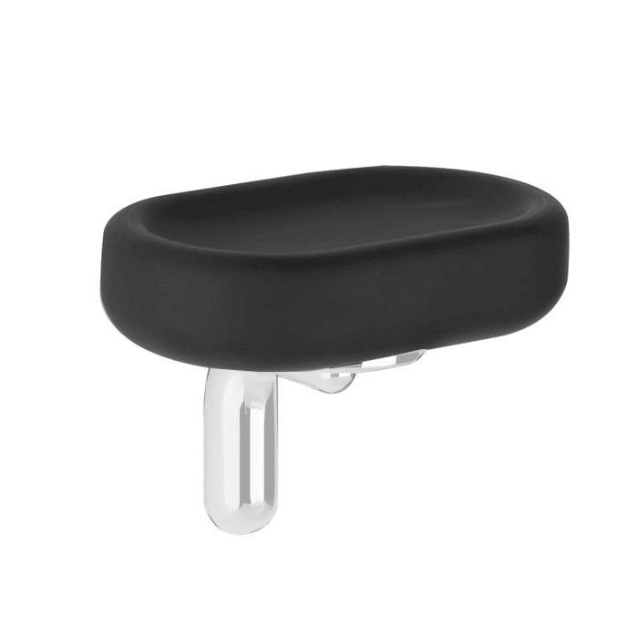 Gessi Мыльница подвесная, Goccia, 38002#079 цвет: белый/черный