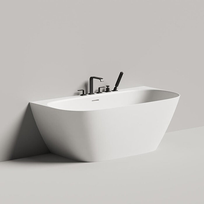 Salini ванна пристенная 160x80, sofia, 102517g цвет: глянцевый белый