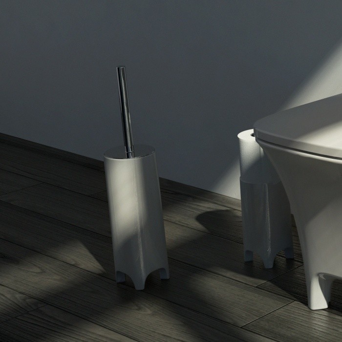 ArtCeram ершик для унитаза, cwc003 01 00 cow цвет: белый глянцевый