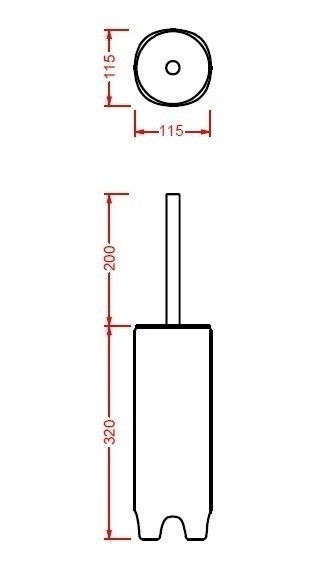 ArtCeram ершик для унитаза, cwc003 01 00 cow цвет: белый глянцевый
