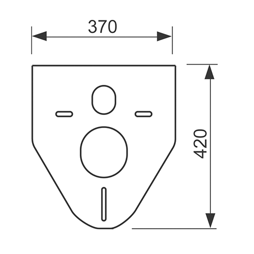 TECE прокладка звукоизолирующая для подвесного унитаза и биде, profil - 9200010