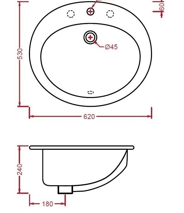 ArtCeram раковина (врезная), mnl001 01 00 minerva цвет: белый глянцевый