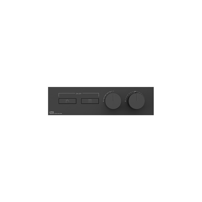 Gessi Термостат для душа, с включением до 2 источников одновременно, Hi Fi, 63012#299 цвет: black xl