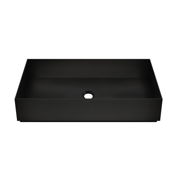 Gessi Раковина 60x35 см., для установки на столешницу, без перелива, нержавеющая сталь, 316, 54606#299 цвет: black xl